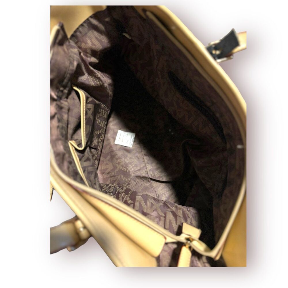 Noble Exchange Logo Monogram Studded Tote Bag - Picture 8 of 8